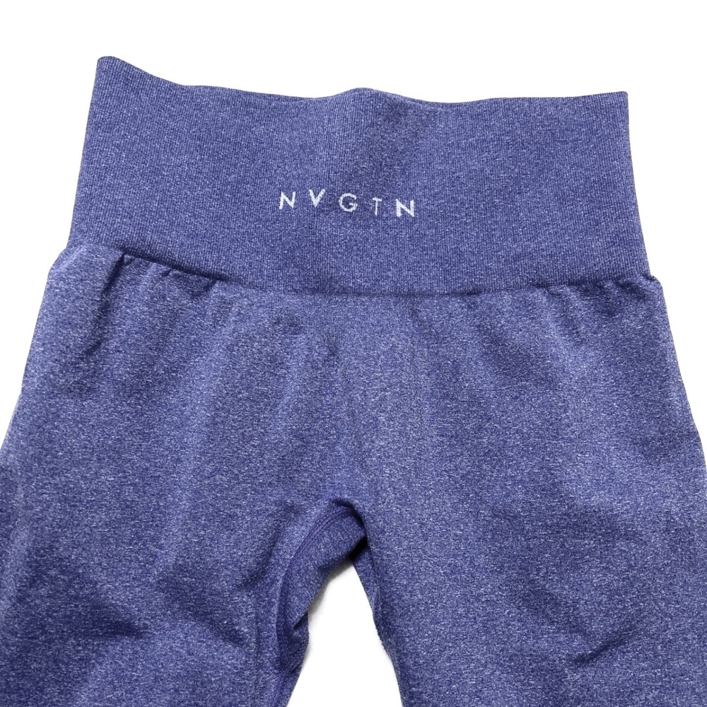 NVGTN Seamless High‎ Waisted Workout Leggings Blue Small